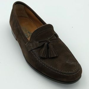 Salvatore Ferragamo Brown Suede Loafers